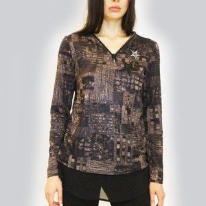 Star Zipper Front Top B-9582